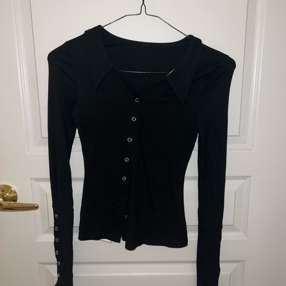 Asymmetrical cotton cardigan